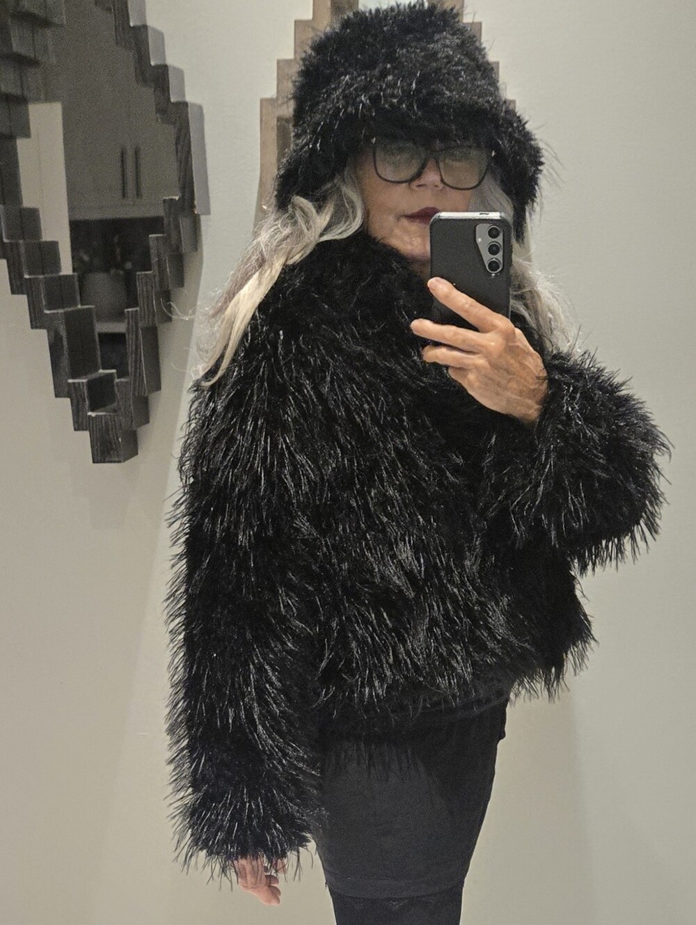 Faux Fur NWT Jacket With HAT